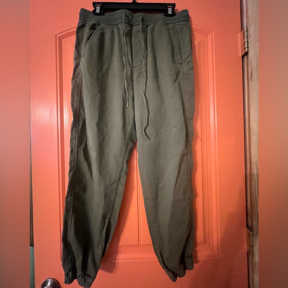 Green Gap Drawstring Jogger Pants. M
